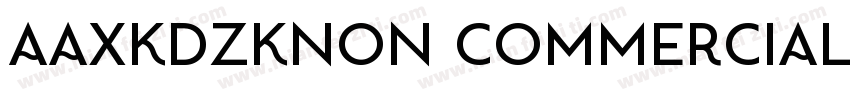 AaXKDZKNon CommercialUse字体转换